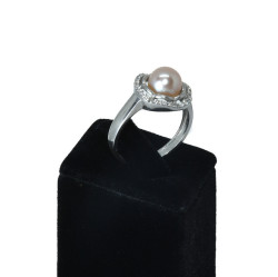 925 Sterling Silver Pearl Ring AH-0127 - 2