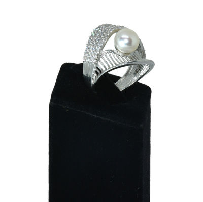 925 Sterling Silver Pearl Ring AH-0132 - 2