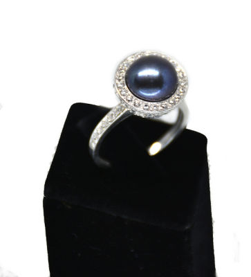 925 Sterling Silver Pearl Ring AH-0136 - 2