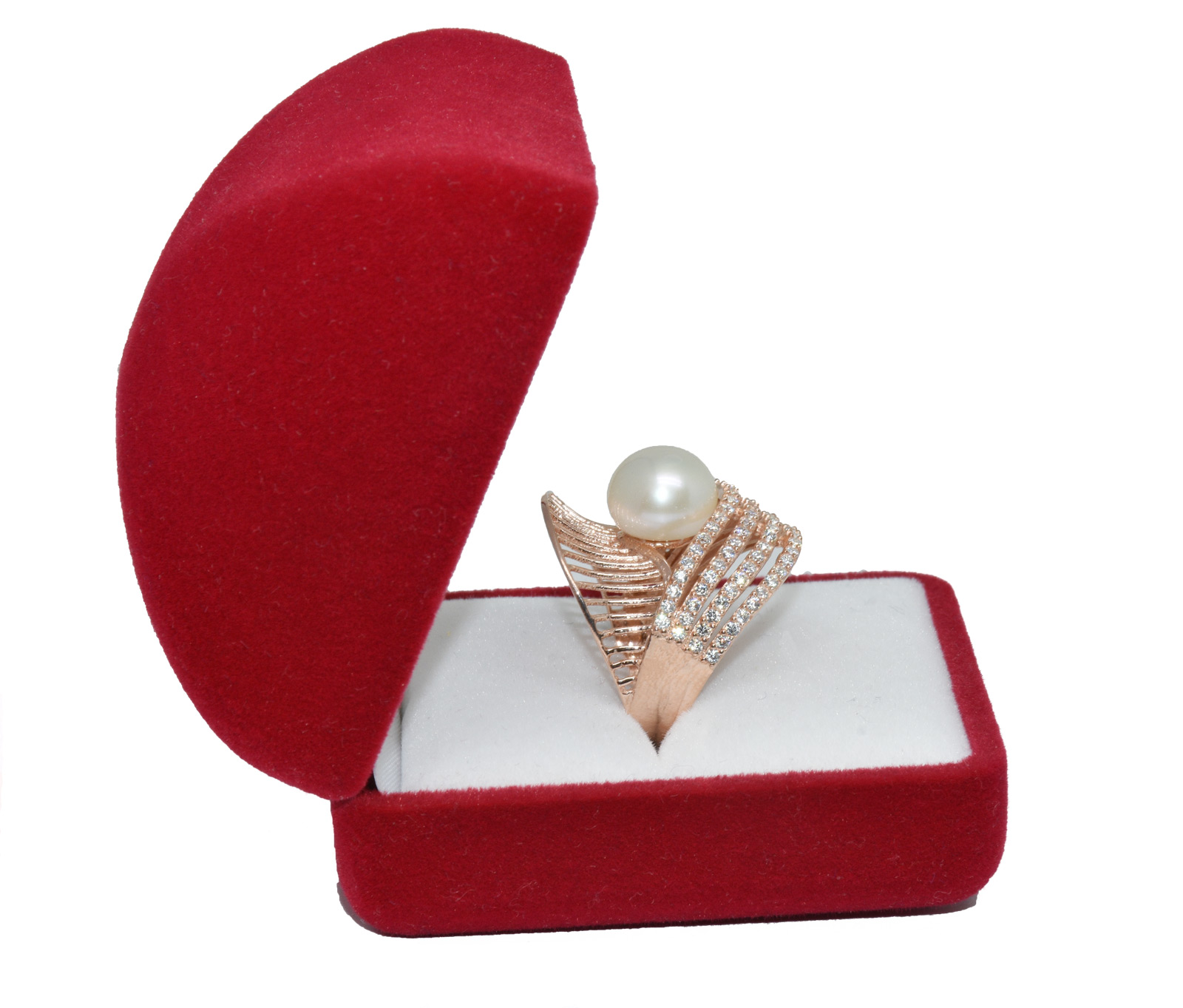 925 Sterling Silver Pearl Ring AH-0155 - 2