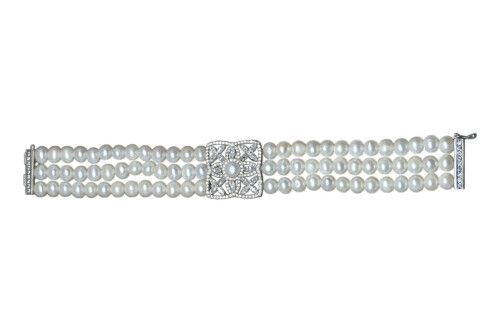 925er Sterlingsilber Perle Armband - 2