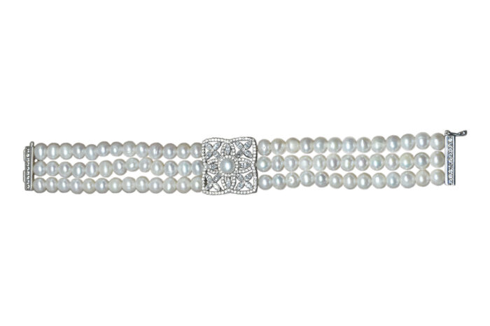 925er Sterlingsilber Perle Armband - 2