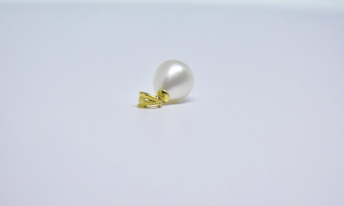 Ahsen 14K Altın Doğal Beyaz İnci Kolye Ucu-AH-00017 - 