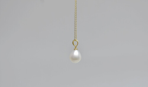 Ahsen 14K Altın Doğal Beyaz İnci Kolye Ucu-AH-00017 - (1)