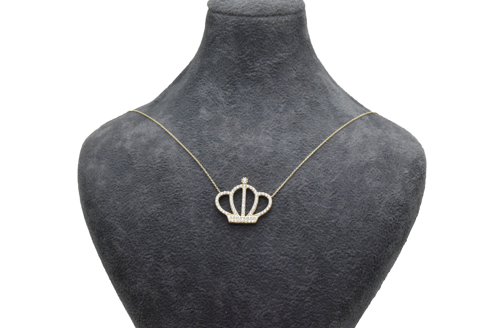 Ahsen 14K Altın Kolye Taç Model AH-00144 - 