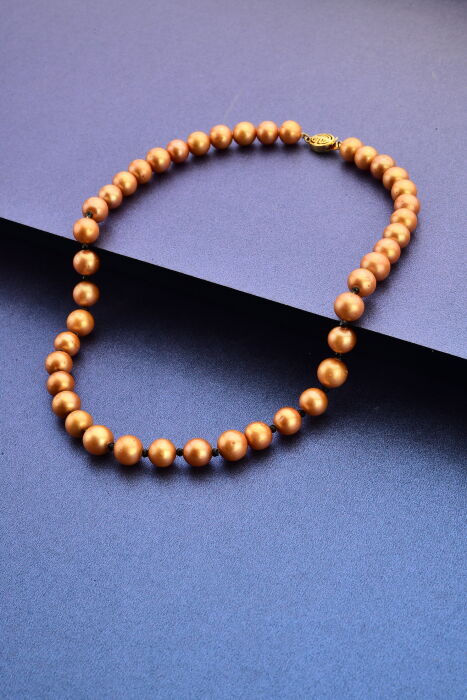 Ahsen Gold Color Safir Naturel İnci Model G9926 - 1
