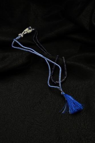 Ahsen Kök Safir El İşi Kolye ( 1 Sıra ) P8815 - Ahsen İnci (1)