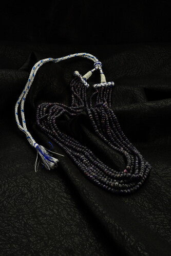 Ahsen Kök Safir El İşi Kolye ( 6 Sıra ) P8814 - Ahsen İnci (1)