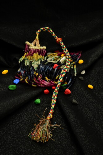 Ahsen Kök Mix Color Safir Turmalin El İşi Kolye(9 Sıra ) P8801 - 4