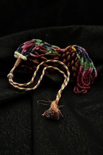 Ahsen Kök Mix Color Safir Turmalin El İşi Kolye(9 Sıra ) P8801 - 6