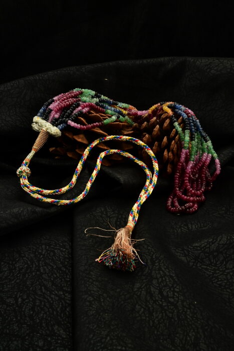 Ahsen Kök Mix Color Safir Turmalin El İşi Kolye(9 Sıra ) P8801 - 6